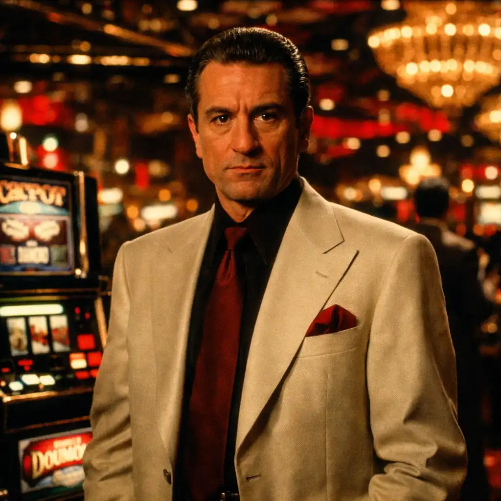 Sam Ace Rothstein standing in a lavish casino in Casino (1995)